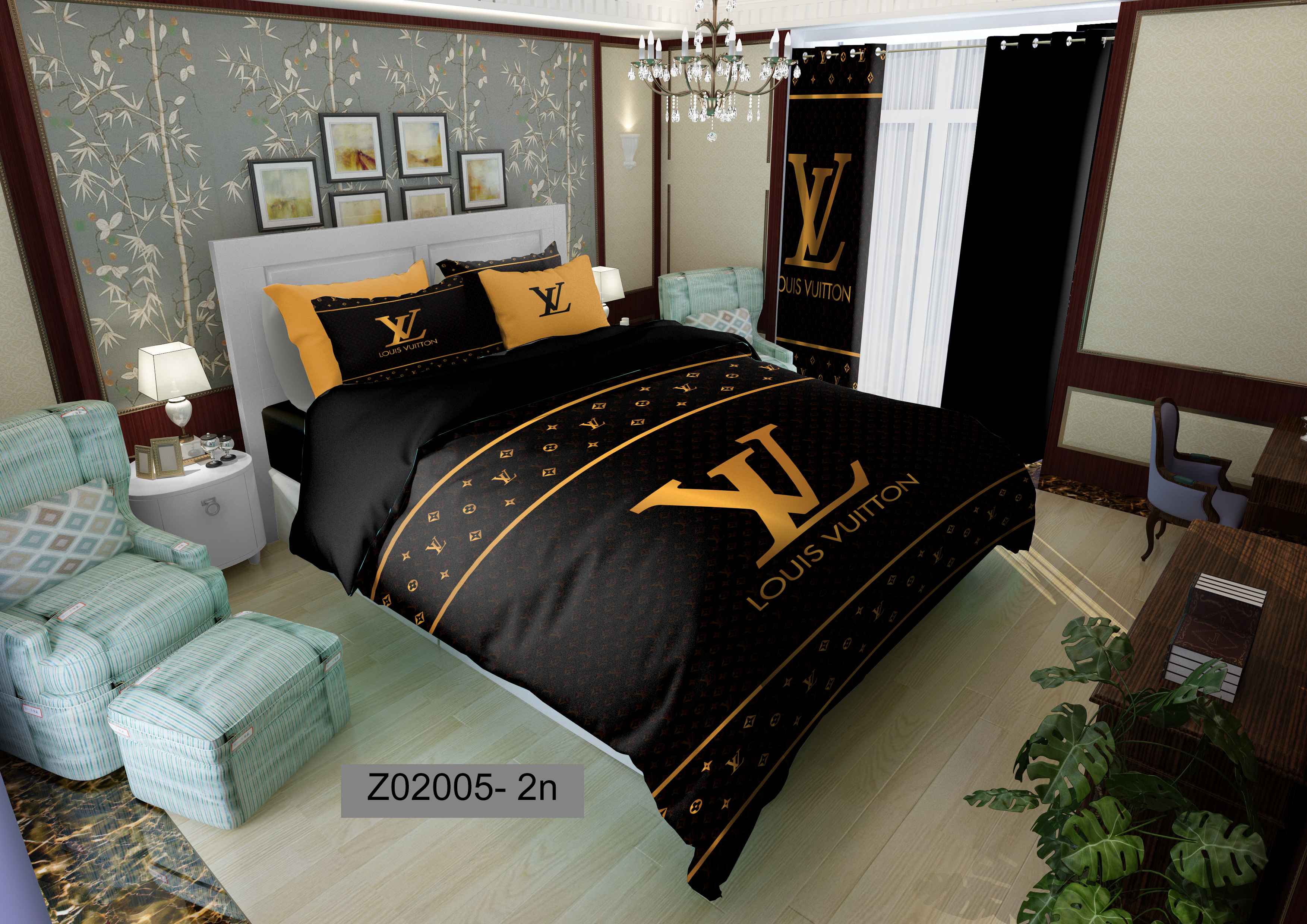 لحاف روتختی تنسل سه بعدی (3D) متین کد 2005