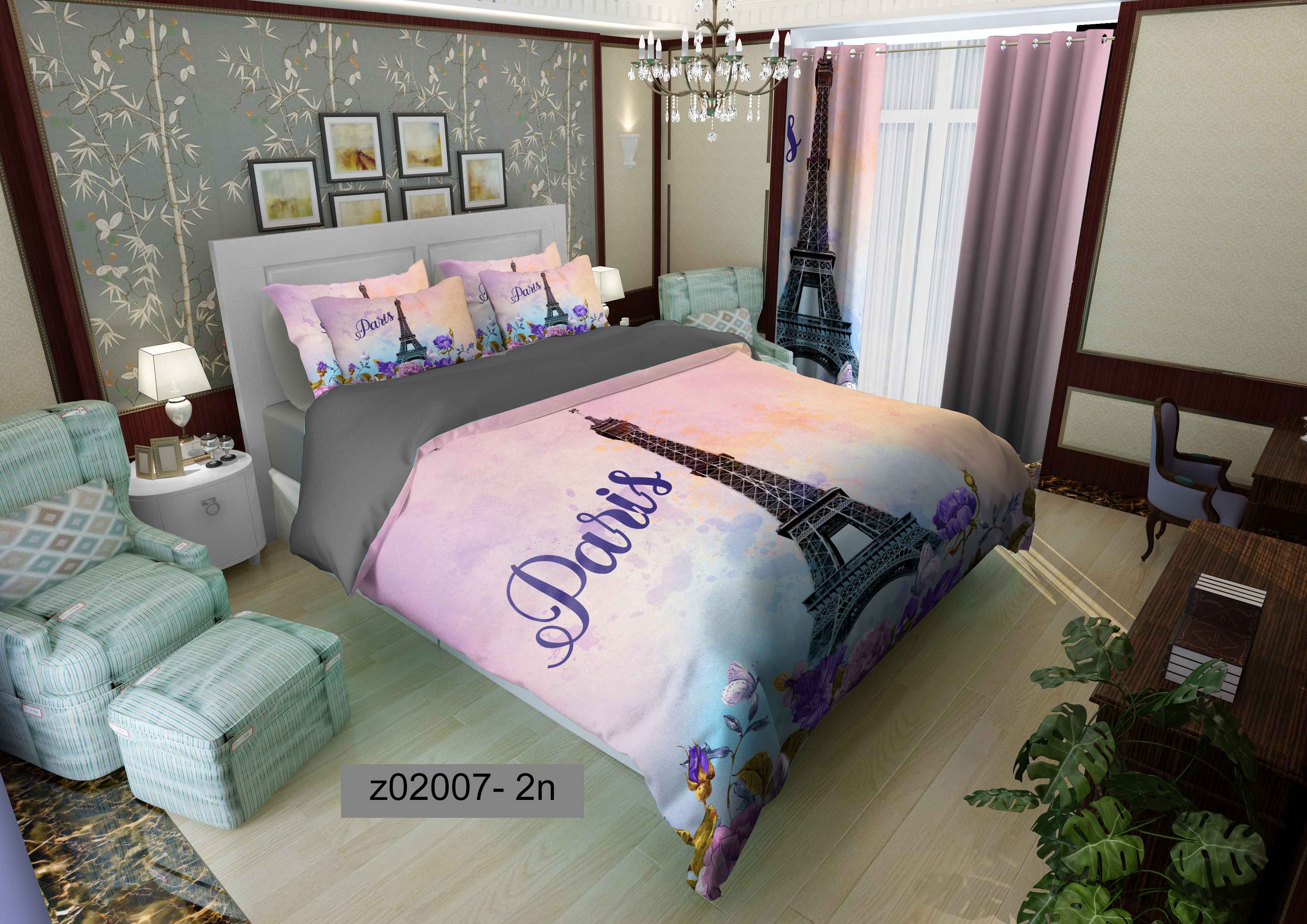 لحاف روتختی تنسل سه بعدی (3D) متین کد 2007