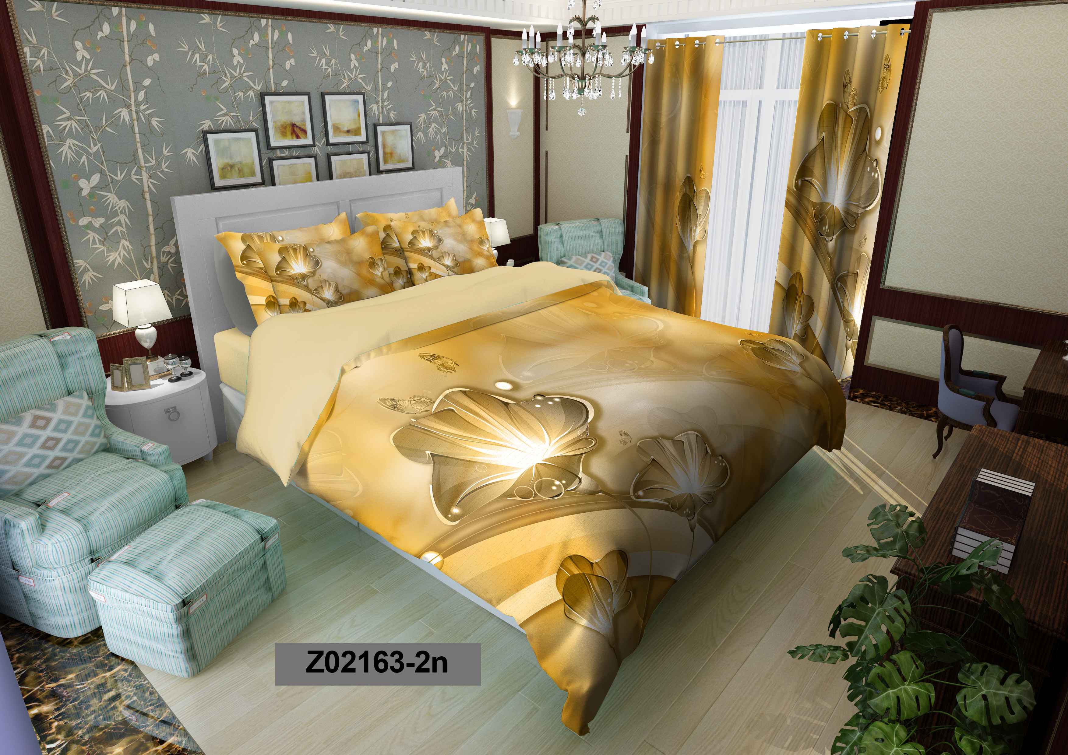 لحاف روتختی تنسل سه بعدی (3D) متین کد 2163