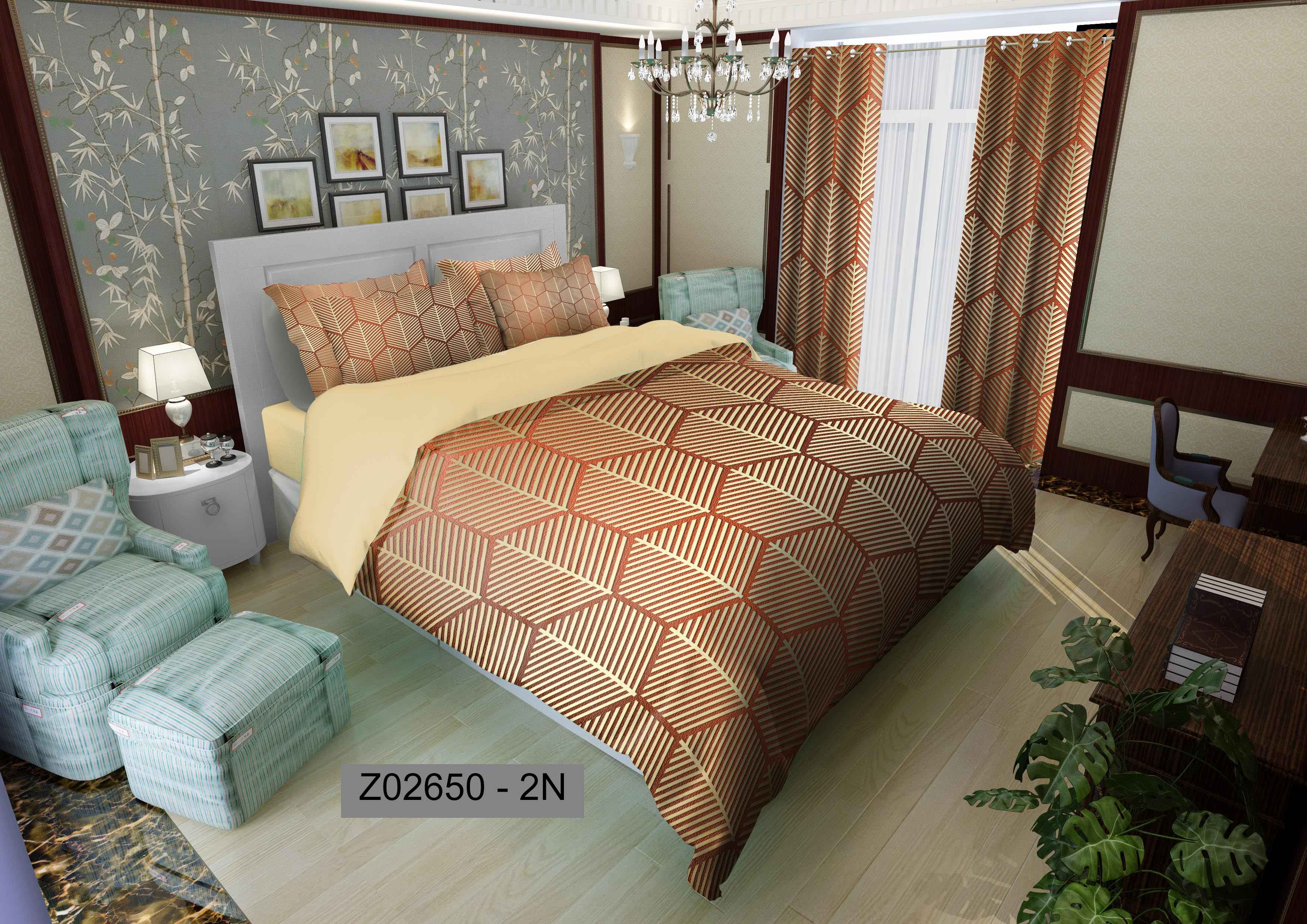 لحاف روتختی تنسل سه بعدی (3D) متین کد 2650