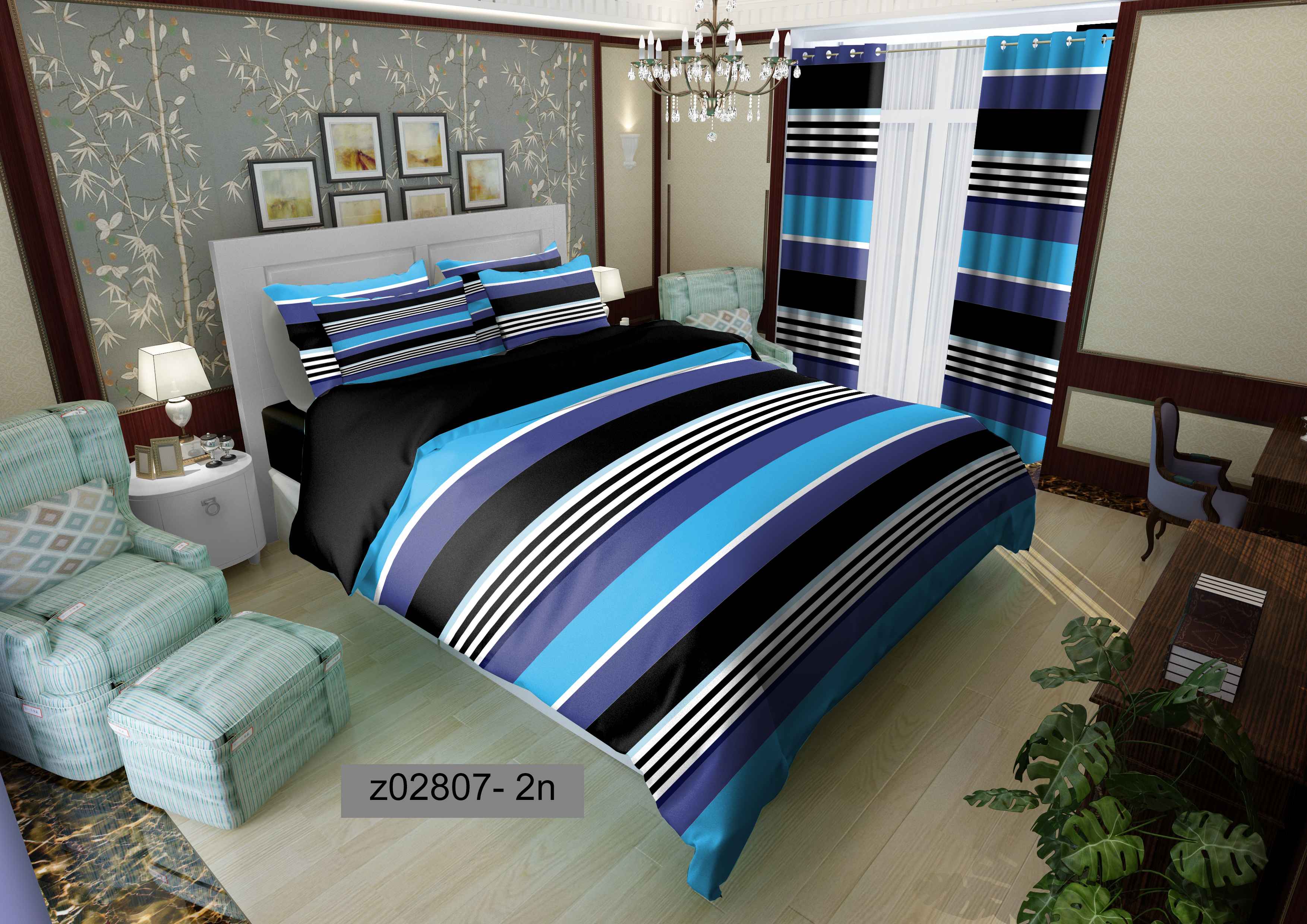 لحاف روتختی تنسل سه بعدی (3D) متین کد 2807