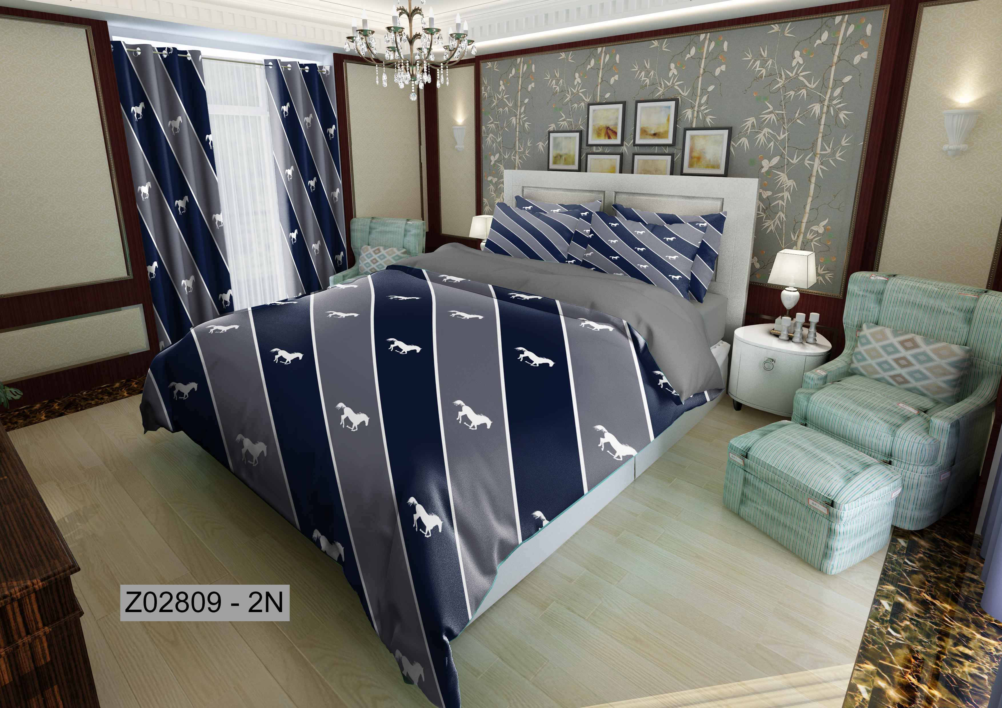 لحاف روتختی تنسل سه بعدی (3D) متین کد 2809