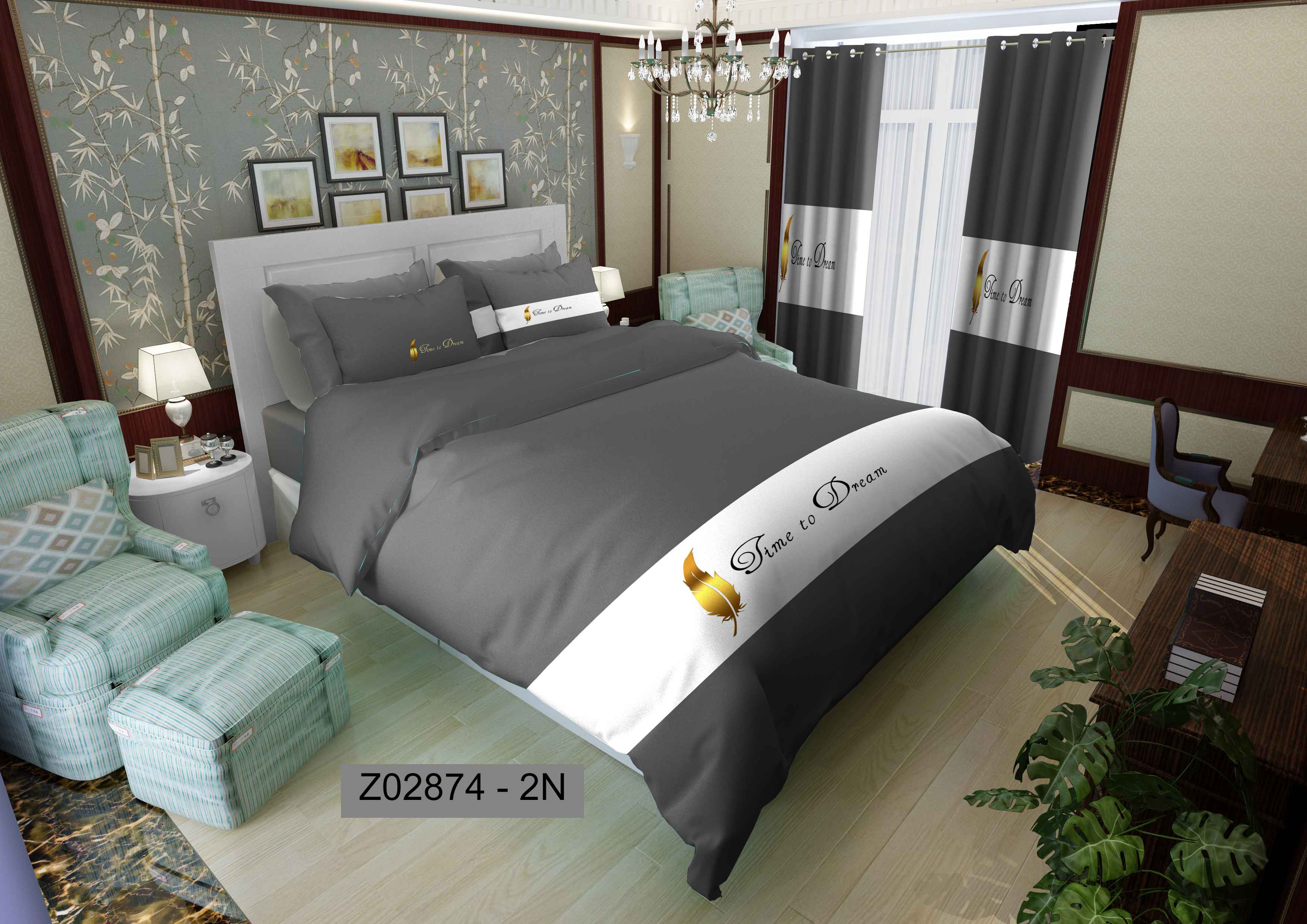 لحاف روتختی تنسل سه بعدی (3D) متین کد 2874