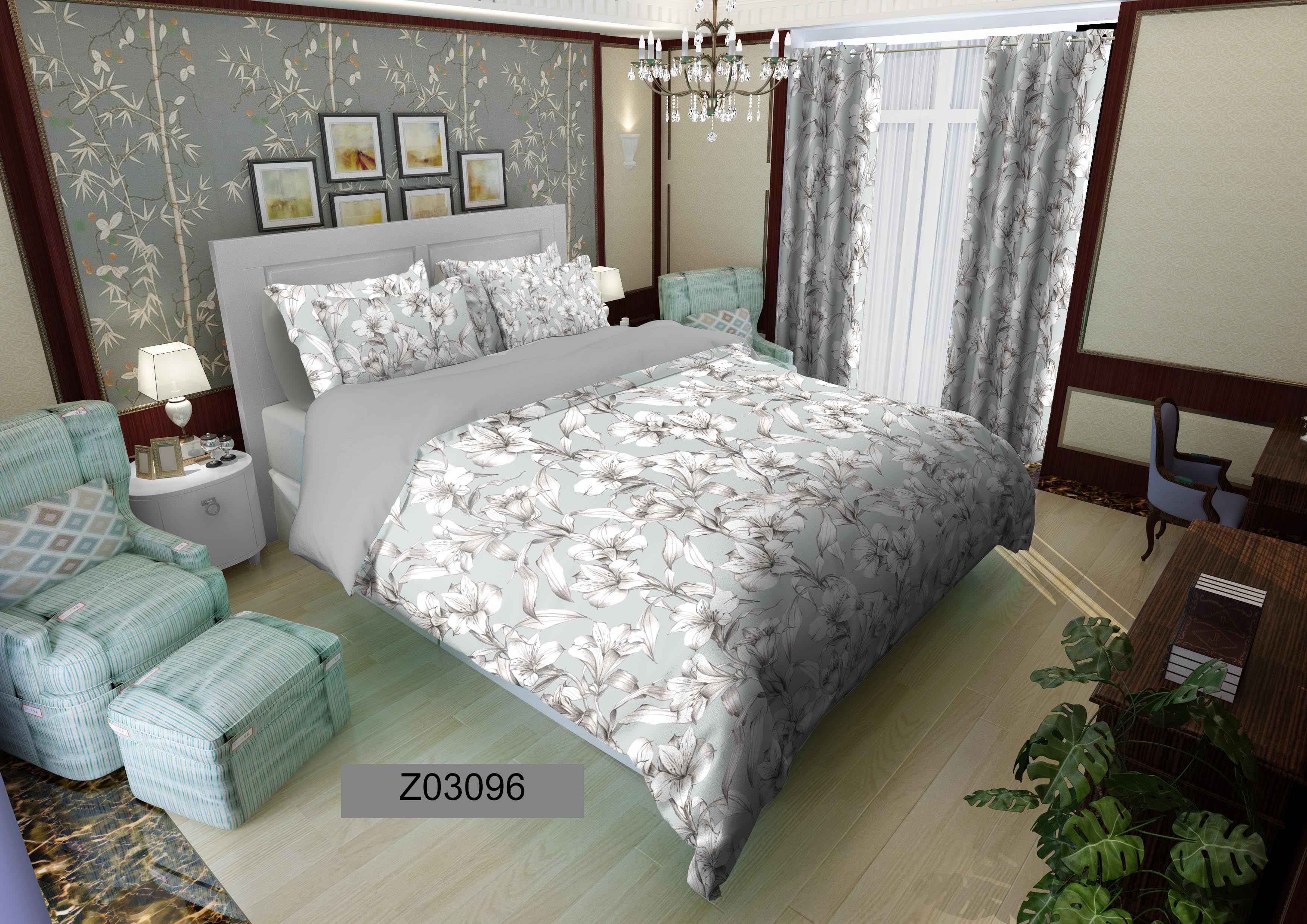 لحاف روتختی تنسل سه بعدی (3D) متین کد 3096