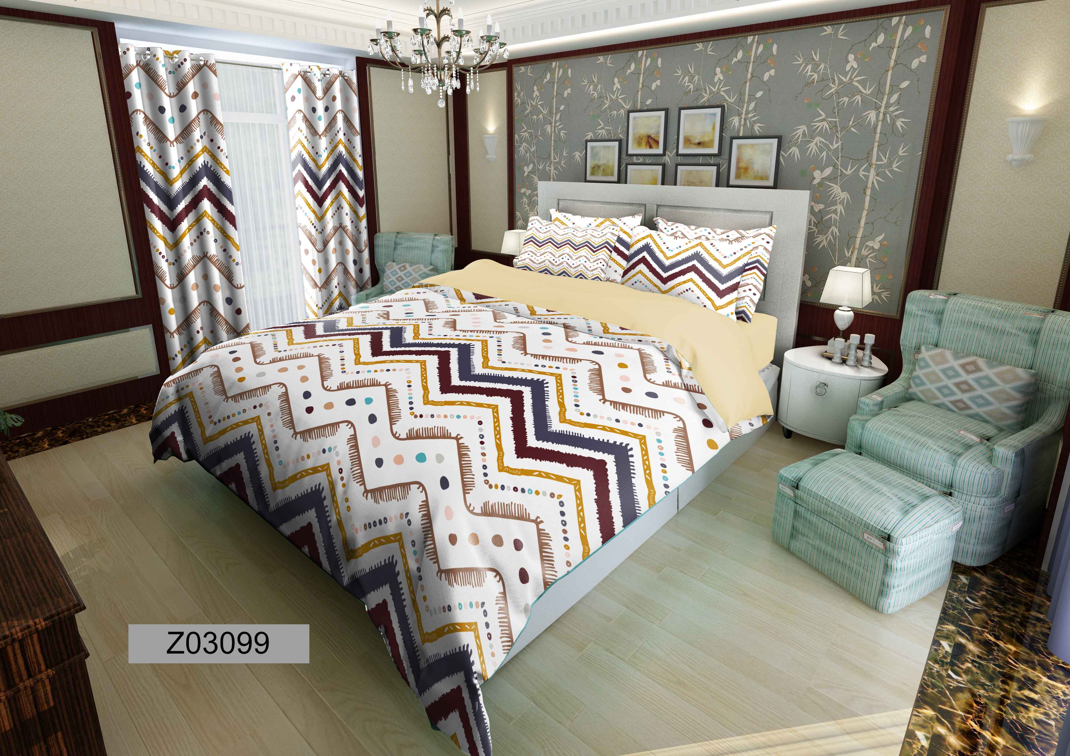 لحاف روتختی تنسل سه بعدی (3D) متین کد 3099
