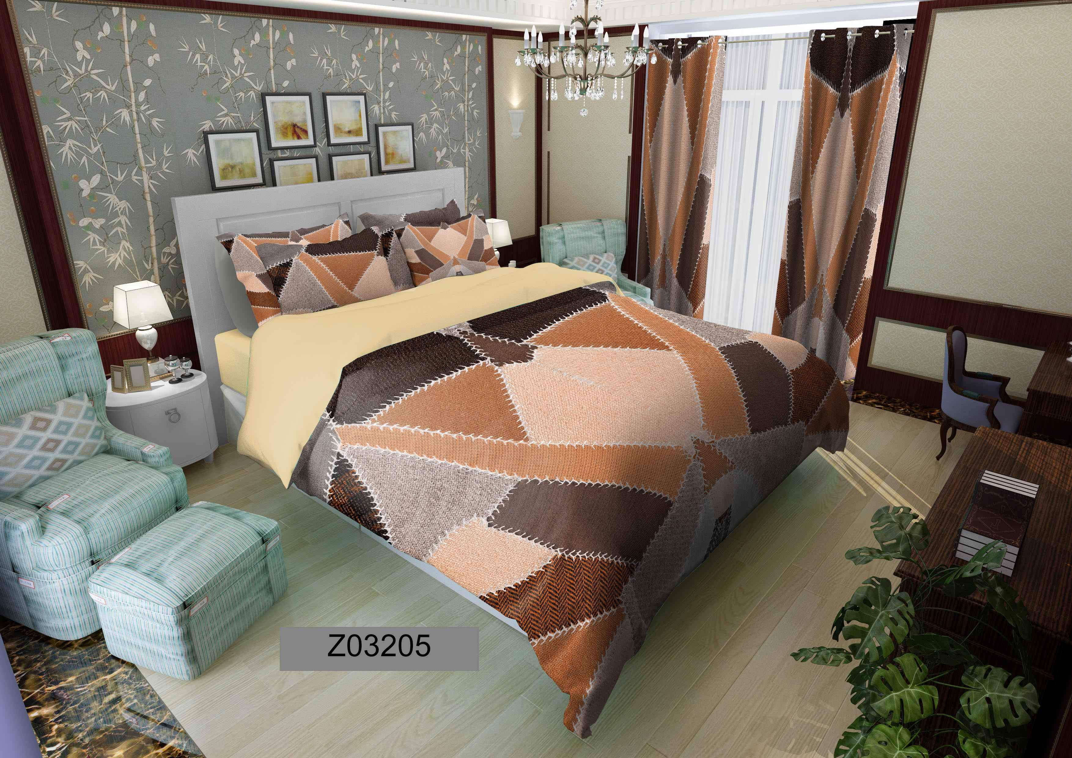 لحاف روتختی تنسل سه بعدی (3D) متین کد 3205