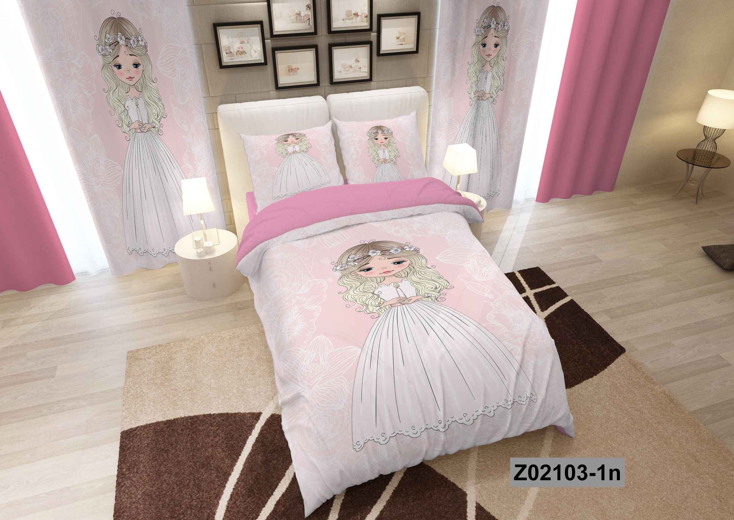 لحاف روتختی تنسل سه بعدی (3D) متین یک نفره (عروسکی) کد 2103