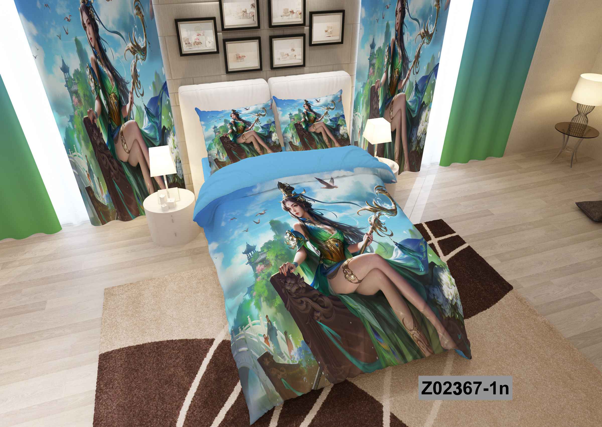 لحاف روتختی تنسل سه بعدی (3D) متین یک نفره (عروسکی) کد 2367