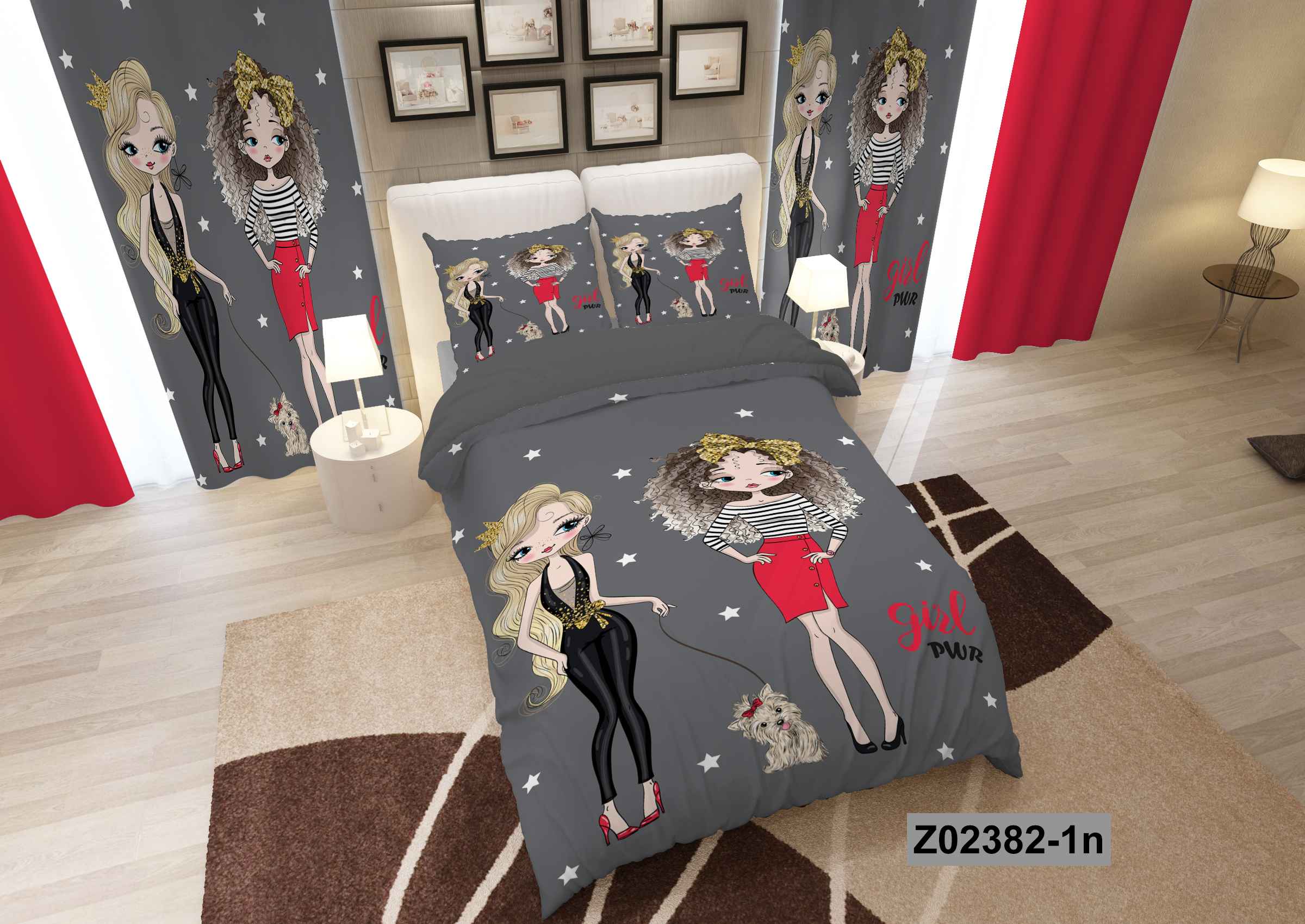 لحاف روتختی تنسل سه بعدی (3D) متین یک نفره (عروسکی) کد 2382
