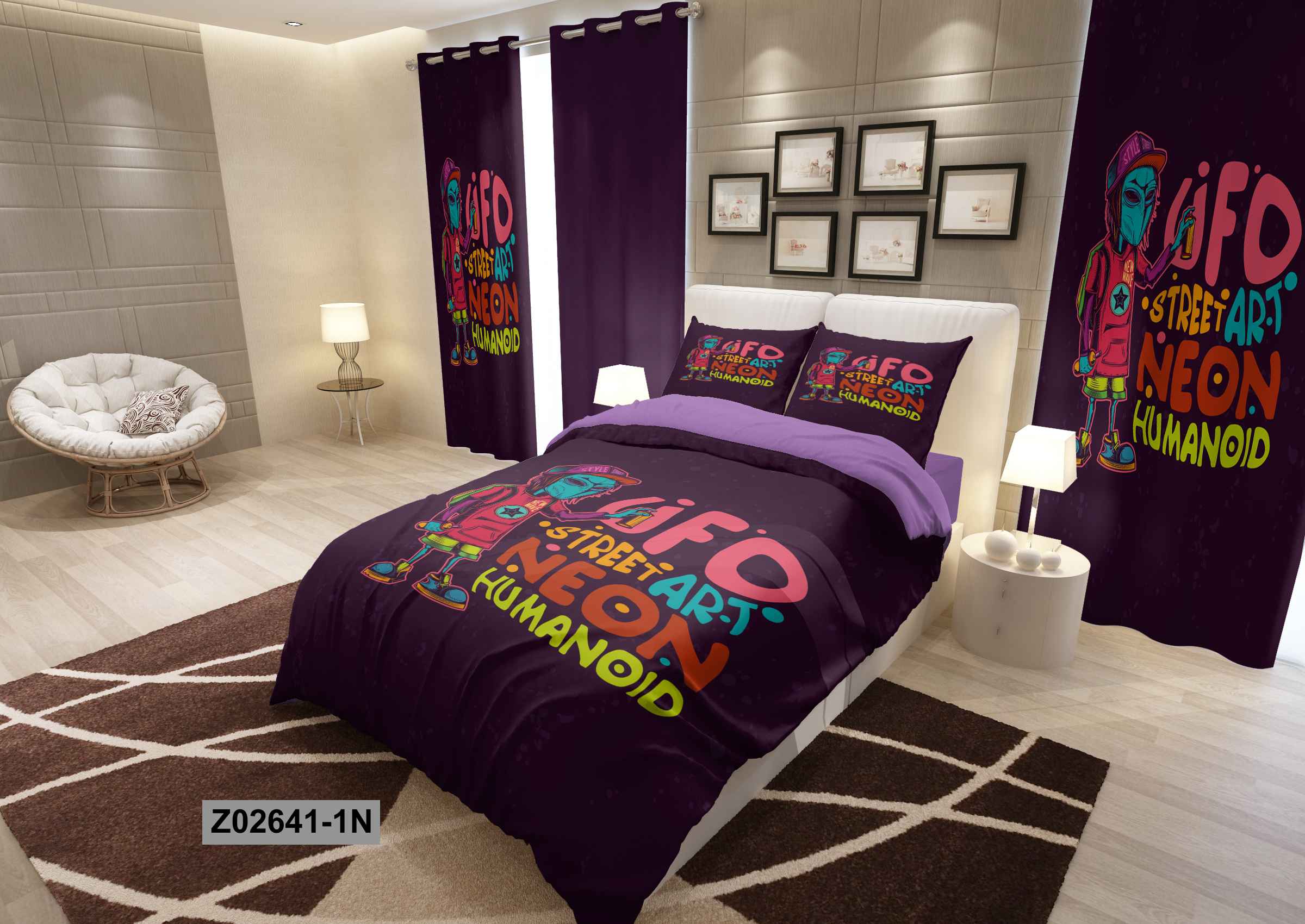 لحاف روتختی تنسل سه بعدی (3D) متین یک نفره (عروسکی) کد 2641