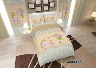 لحاف روتختی تنسل سه بعدی (3D) متین یک نفره (عروسکی) کد 2674