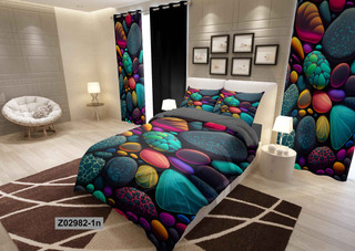 لحاف روتختی تنسل سه بعدی (3D) متین یک نفره (عروسکی) کد 2982