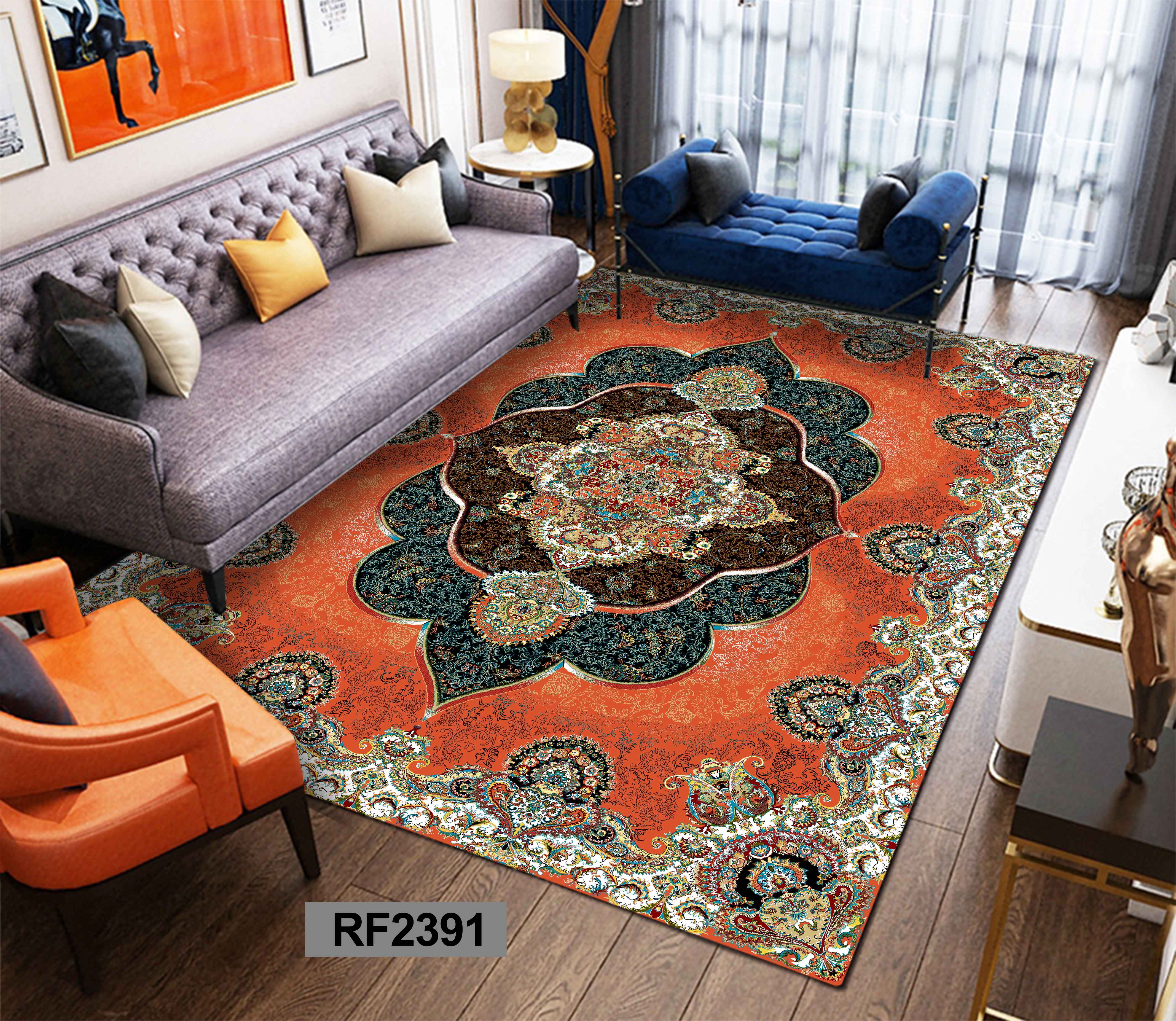 کاور فرش (روفرشی کشدار) کد RF2391